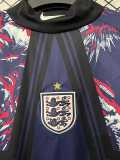 2025 England GKL Dark Blue Fans Long Sleeve Soccer jersey