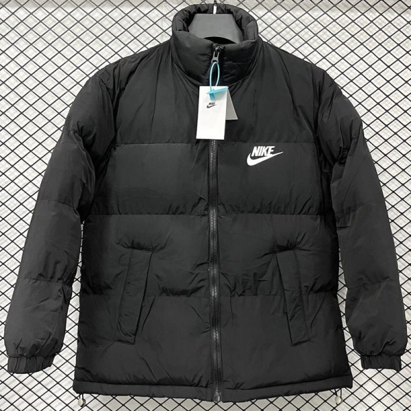 2025/26 Black Hooded Windbreaker Fabric Cotton Coat
