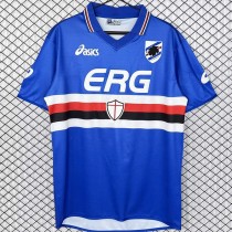 2003/04 Sampdoria Home Blue Retro Soccer jersey