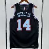 2025/26 BULLS BUZELIS #14 Black NBA Jerseys