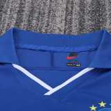 1997 Brazil Away Blue Retro Kids Soccer jersey