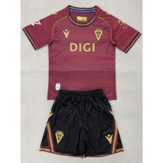 2025/26 Cadiz Away Crimson Fans Kids Soccer jersey