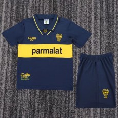 1993/95 Boca Juniors Home Dark Blue Retro Kids Soccer jersey