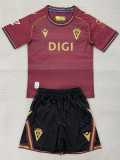 2025/26 Cadiz Away Crimson Fans Kids Soccer jersey