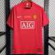 2007/08 Man Utd Home Red Retro Soccer jersey