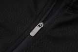 2025/26 Man City Black Half Pull Tracksuit