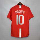 2007/08 Man Utd Home Red Retro Soccer jersey