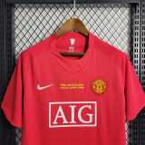 2007/08 Man Utd Home Red Retro Soccer jersey