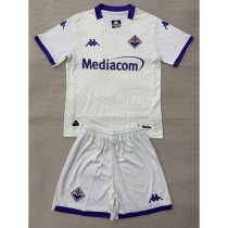 2025/26 Fiorentina Away White Fans Kids Soccer jersey