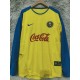 2003/04 Club America Home Yellow Retro Long Sleeve Soccer jersey