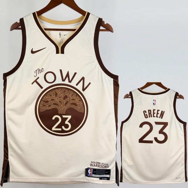 2025/26 WARRIORS GREEN #23 White NBA Jerseys