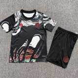 2025/26 Man Utd Black Training Shorts Suit