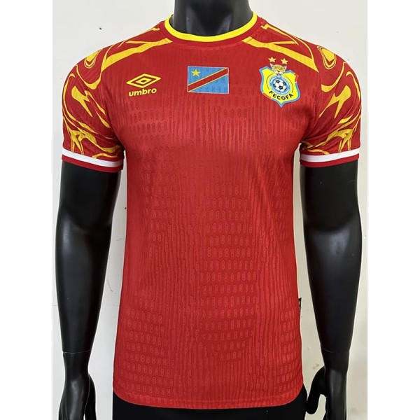 [PLAYER] 2025 Congo DR 3RD Red Player Soccer jersey