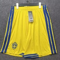 2026 Sweden Home Yellow Fans Soccer Shorts