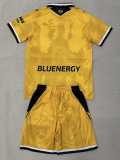 2025/26 Udinese Calcio 3RD Yellow Fans Kids Soccer jersey