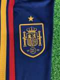 2026 Spain Dark Blue Half Pull Training Pants