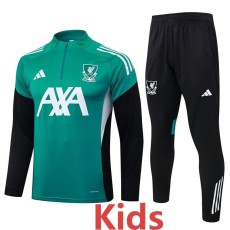 2025/26 LIV Green Kids Half Pull Tracksuit