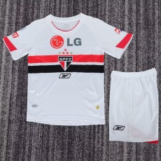 2007/08 Sao Paulo FC Home White Retro Kids Soccer jersey