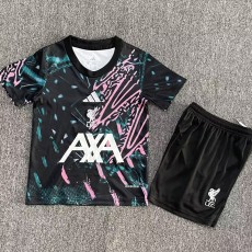 2025/26 LIV Black Kids Training Shorts Suit