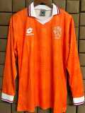 1993 Netherlands Home Retro Long Sleeve Soccer jersey