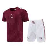 26/27 ASN Jujube red Training Shorts Suit