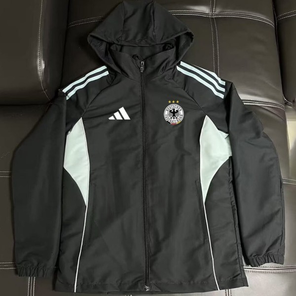 2026 Germany Black Windbreaker