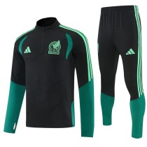 2026 Mexico Black Half Pull Tracksuit