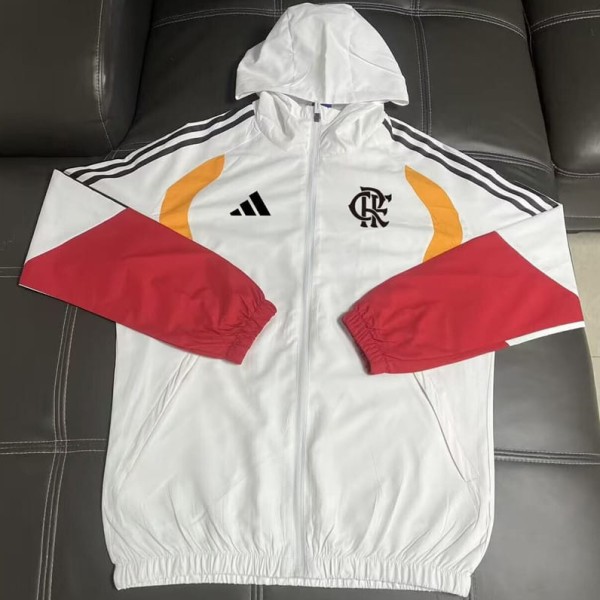 26/27 Flamengo White Windbreaker