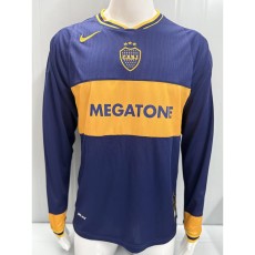 2006/07 Boca Juniors Home Retro Long Sleeve Soccer jersey