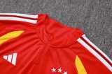 2026 Germany Red Kids Half Pull Tracksuit