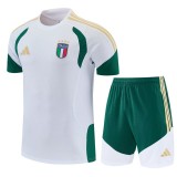 2026 Italy White Training Shorts Suit