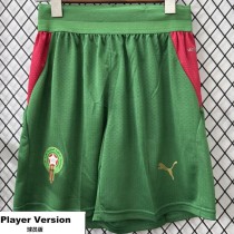 [PLAYER] 2026 Morocco Special Edition Green Player Soccer Shorts