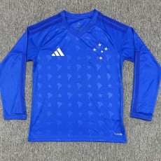 26/27 Cruzeiro Home Fans Long Sleeve Soccer jersey