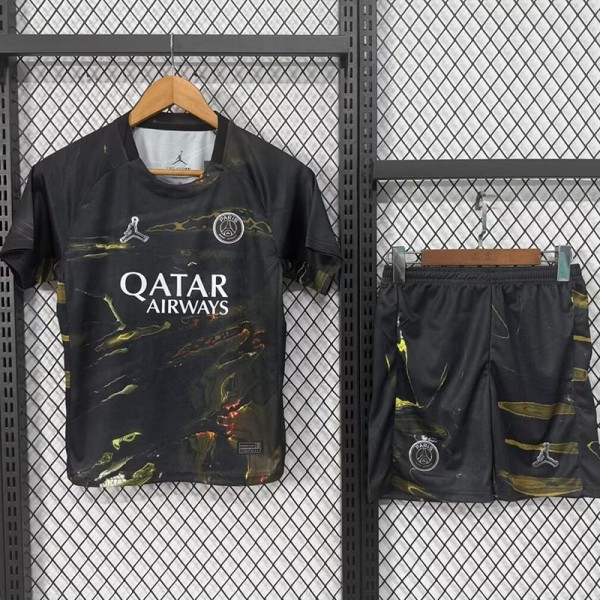 2025/26 PSG Jordan Night Edition Fans Kids Soccer jersey