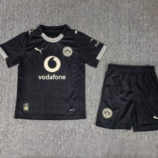 2025/26 Dortmund black Rote Erde 100th Anniversary Fans Kids Soccer jersey
