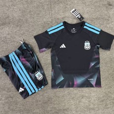 2026 Argentina GKB Black Fans Kids Soccer jersey