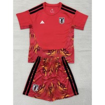 2026 Japan Goalkeeper Red Fans Kids Soccer jersey
