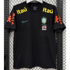 2026 Brazil Black Polo Jersey