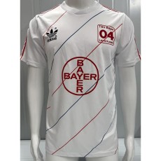 1987/88 Bayer 04 Leverkusen Away White Retro Soccer jersey