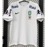 2025 Brazil White Training Shirts