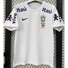 2025 Brazil White Training Shirts