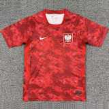 2026 Poland Away Red Fans Soccer jersey