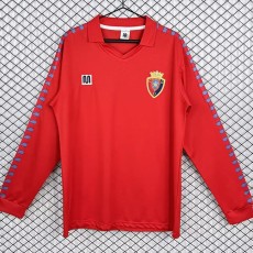 1983/84 Osasuna Home Retro Long Sleeve Soccer jersey