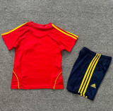 2008 Spain Home Red Retro Kids Soccer jersey