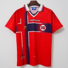 1997/98 Norway Home Red Retro Soccer jersey