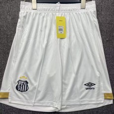 26/27 Santos FC Home White Fans Soccer Shorts
