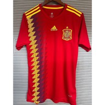 2018 Spain Home Red Retro Soccer jersey