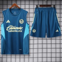 2025/26 Club America Lake blue Training Shorts Suit