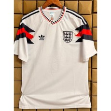 1990 England Special Edition White Retro Soccer jersey
