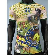 2026 Brazil Player Training Shirts